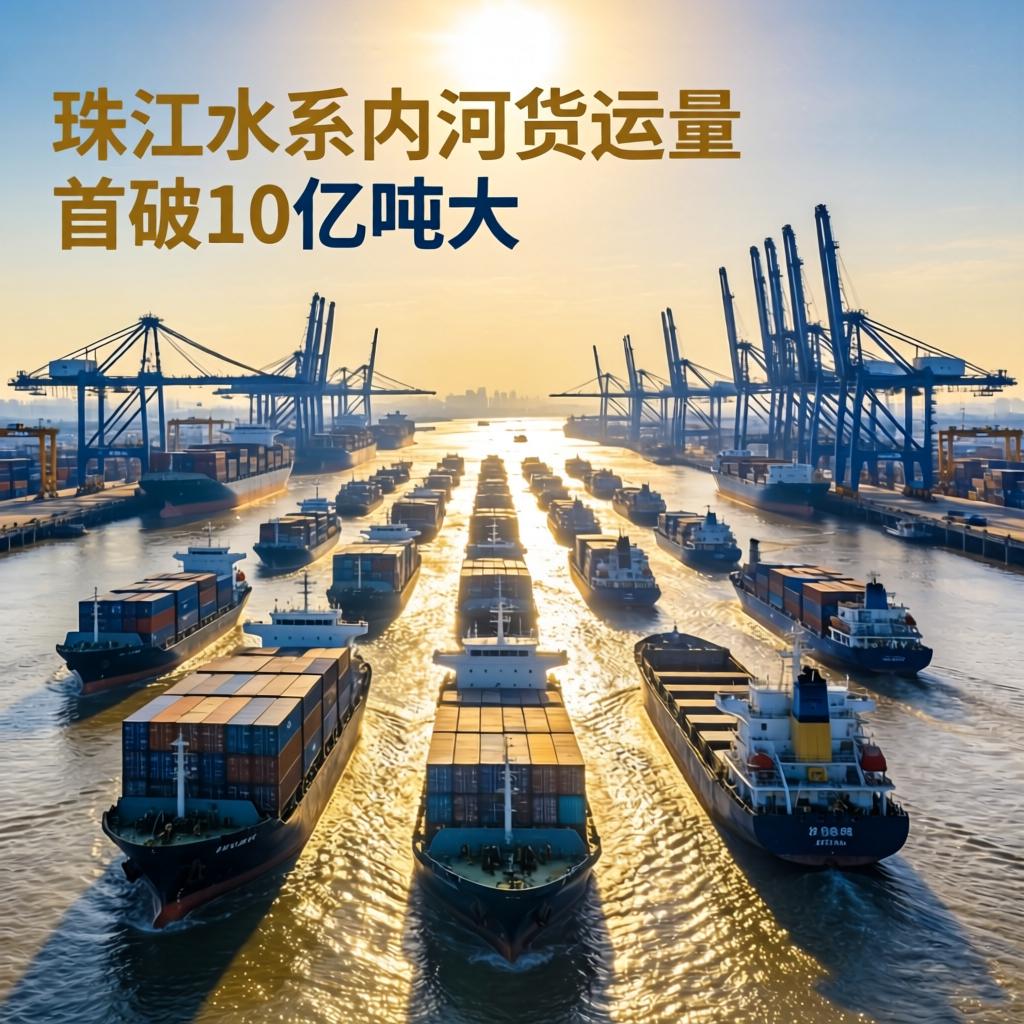 珠江水系内河货运量首破10亿吨大关 港口吞吐量呈两位数增幅