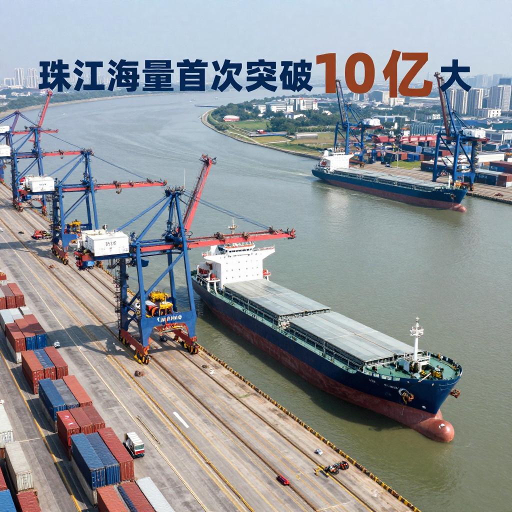 珠江水系内河货运量首破10亿吨大关 港口吞吐量呈两位数增幅