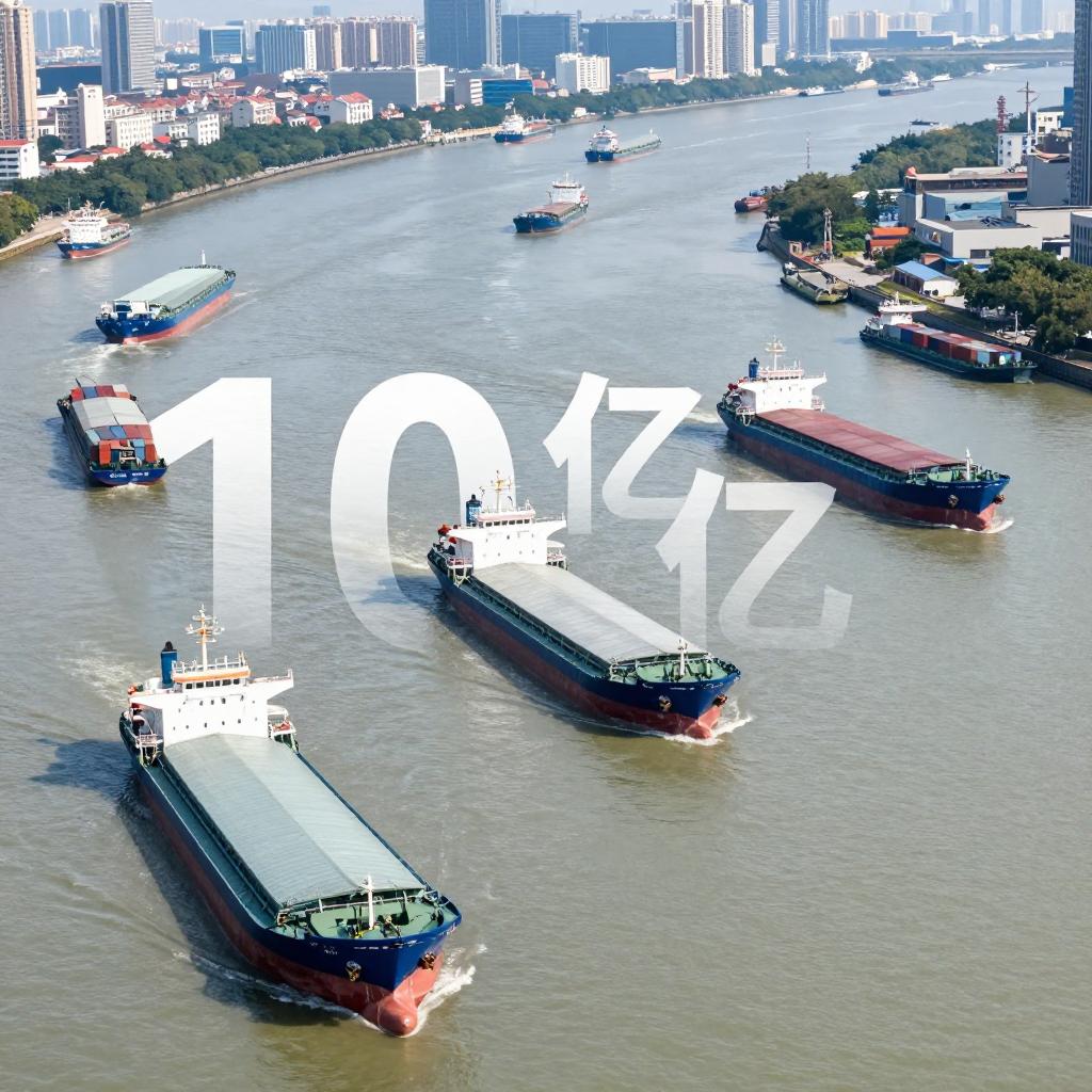 珠江水系内河货运量首破10亿吨大关 港口吞吐量呈两位数增幅