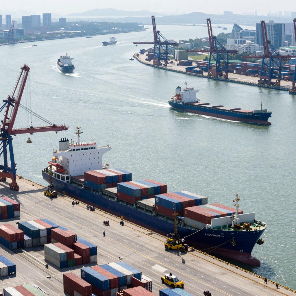 珠江水系内河货运量首破10亿吨大关 港口吞吐量呈两位数增幅