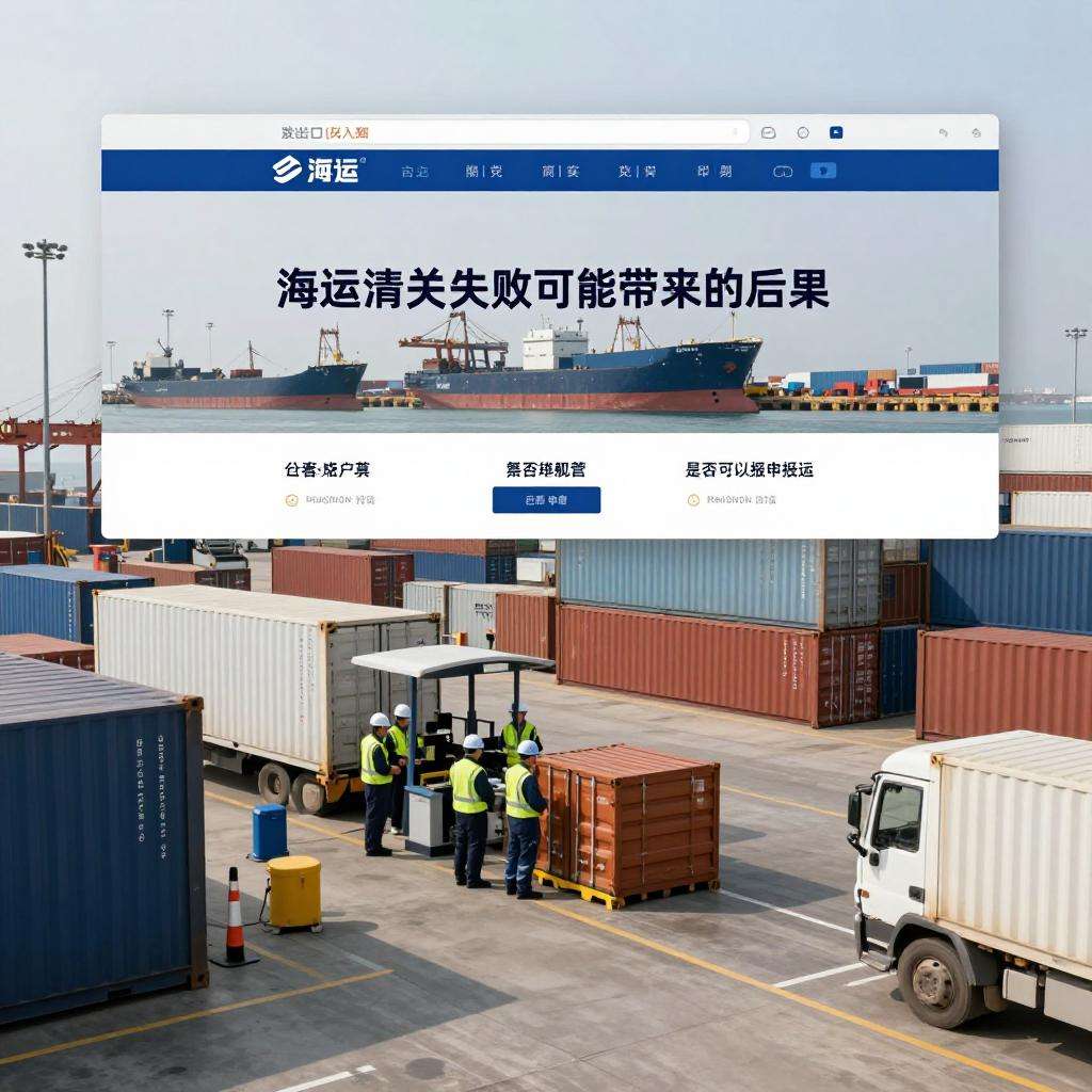 海运清关失败会有什么后果？可以重新申报吗？（还是只能退运）