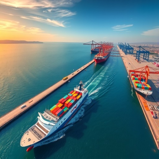 “日照到张家港”航线开通 打开江海联运直达新通道(图1) “日照到张家港”航线开通 打开江海联运直达新通道(图1)