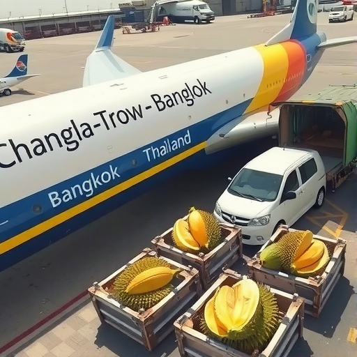 长沙至曼谷定期国际货运航线通航 泰国榴莲抵达湖南(图1)