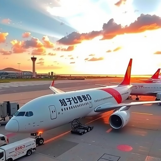 4月11日天津货运航空“青岛=首尔”国际货运航线开通(图1)