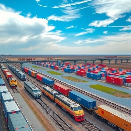 截至5月3日二连浩特中欧班列接运出入境1042列(图1)