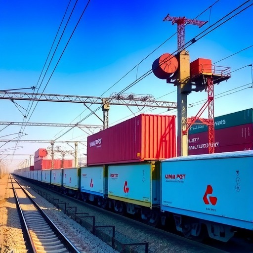 义乌中欧班列中国邮政号专列实现常态化开行(图1) 义乌中欧班列中国邮政号专列实现常态化开行(图1)