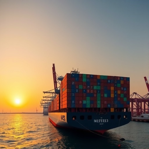 全球*大集装箱巨轮首航深圳盐田港区