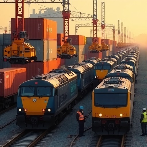 五一假期渝新欧中欧班列忙碌(图1) 五一假期渝新欧中欧班列忙碌(图1)