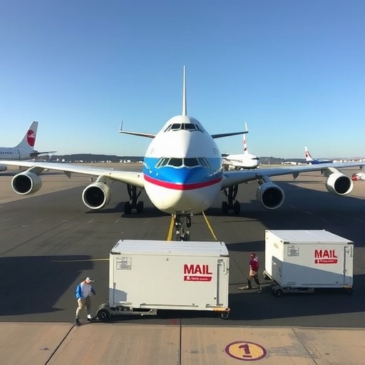 首批天津到大阪国际邮件航空运输圆满成功(图1)