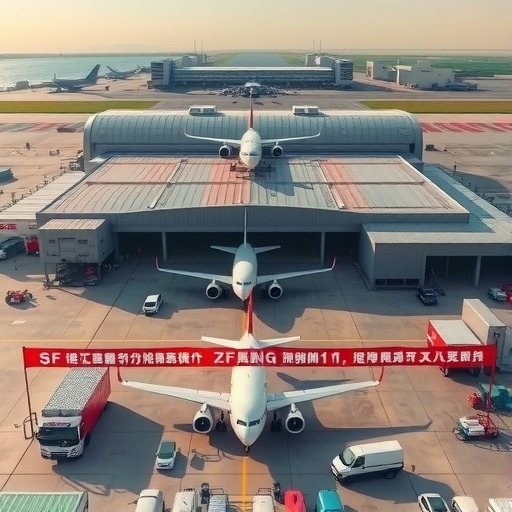 温州机场飞机改拆基地和顺丰浙南区域航空分拨中心正式揭牌(图1) 温州机场飞机改拆基地和顺丰浙南区域航空分拨中心正式揭牌(图1)