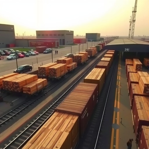 广东迎来首列进口中欧班列,千余吨白俄罗斯木材抵达东莞