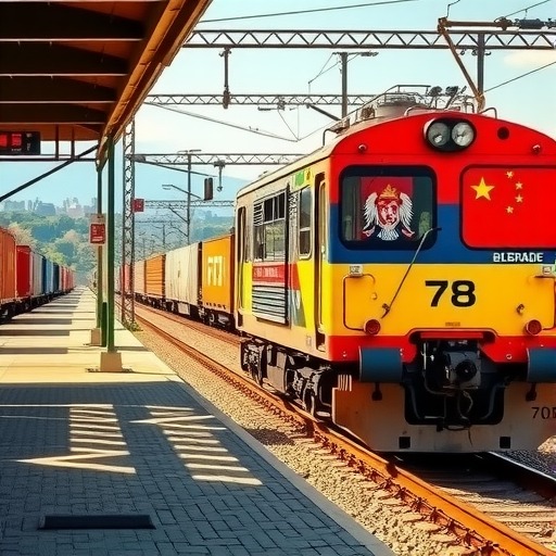 **塞尔维亚中欧班列抵达贝尔格莱德 将加速匈塞铁路建设