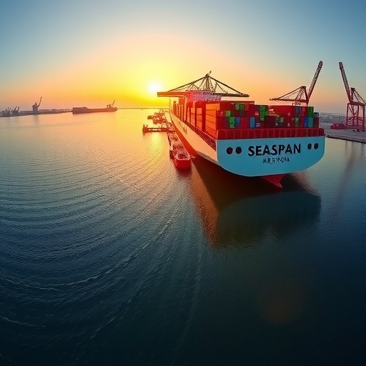 厦门港新辟“丝路海运”航线 “塞斯潘纽约”轮首航厦门(图1)