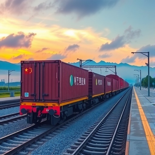 4月14日开行首趟九江开往哈萨克斯坦的中欧班列