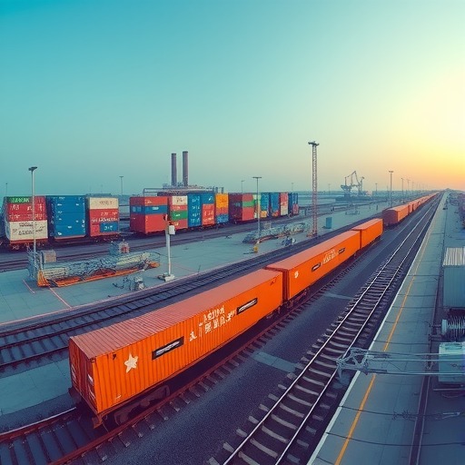 铁路检察护航中欧(亚)班列 保障“双十一”跨境货运(图1) 铁路检察护航中欧(亚)班列 保障“双十一”跨境货运(图1)