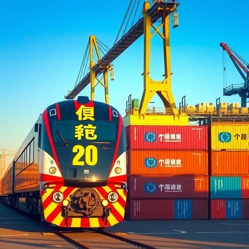 “长江号”中欧班列运行满一年 从咸宁铁路货场**(图1) “长江号”中欧班列运行满一年 从咸宁铁路货场**(图1)