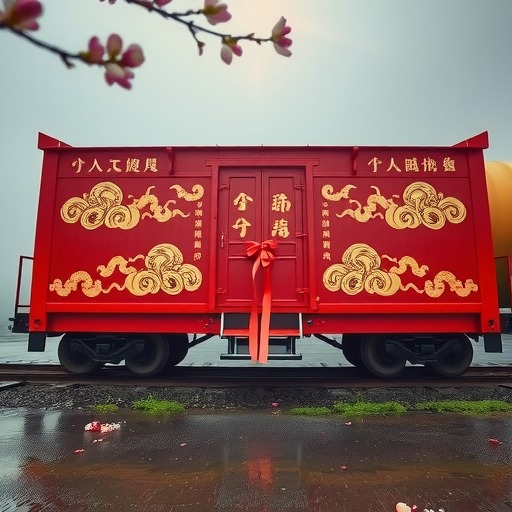 “三八”之际 西安发往哈萨克斯坦北哈州的首趟文化班列(图1) “三八”之际 西安发往哈萨克斯坦北哈州的首趟文化班列(图1)