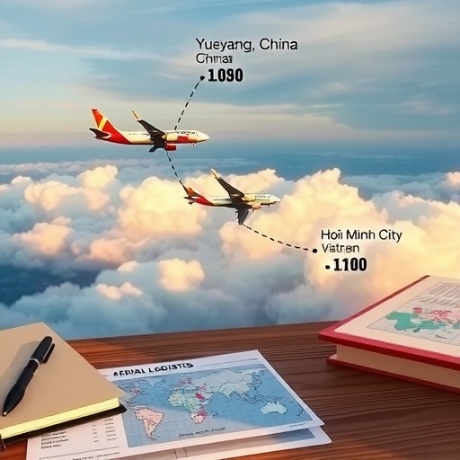 岳阳到胡志明市空运需要多长时间,多少钱