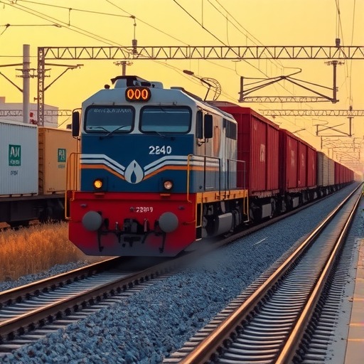 中亚班列回程从哈萨克斯坦运粮抵达赣州