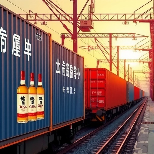 2023年泸州开行第四列中欧班列载着泸州老窖开往俄罗斯(图1) 2023年泸州开行第四列中欧班列载着泸州老窖开往俄罗斯(图1)