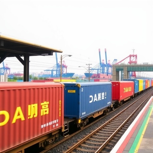 大连港至长春首班海铁联运班列抵达长春