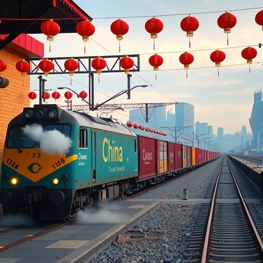 武汉新年首列中欧班列启程