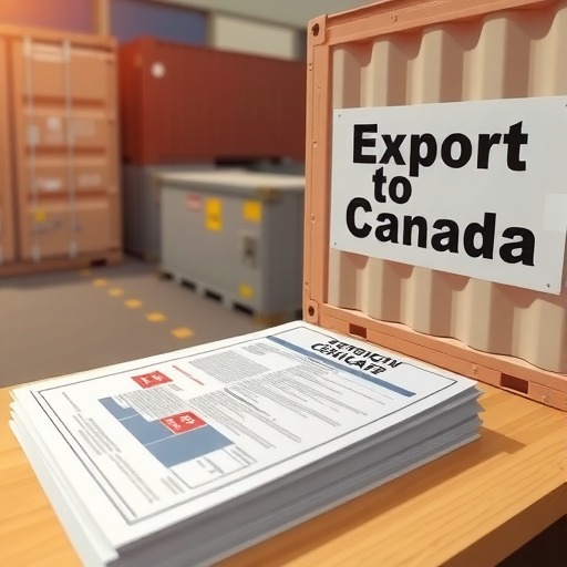 出口加拿大的电器需要什么海运证书