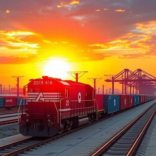 义乌中欧班列“侨商号”首 发 满载100个标箱华侨采购货物