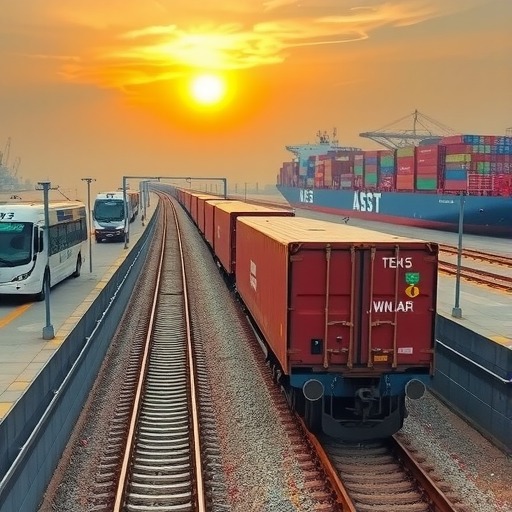 “郑州—连云港—东南亚”实现集装箱国际铁海联运