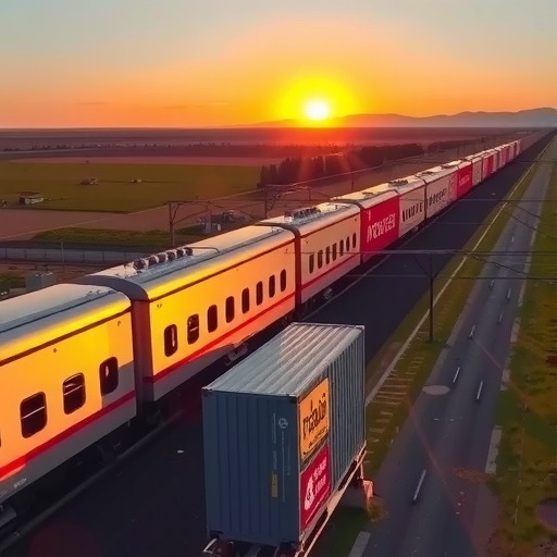 宁夏-蒙古-俄罗斯国际货运班列开通