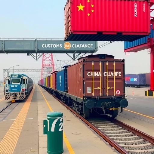 广东首票中欧班列“铁路快速通关”货物从东莞石龙发运