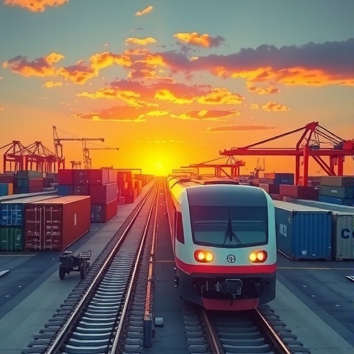 乌鲁木齐国际陆港区至白俄罗斯明斯克重去重回班列**