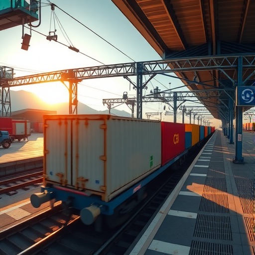 广东首票中欧班列“铁路快速通关”货物从东莞石龙发运