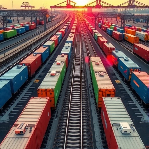 满洲里口岸中欧班列进出境线路达53条