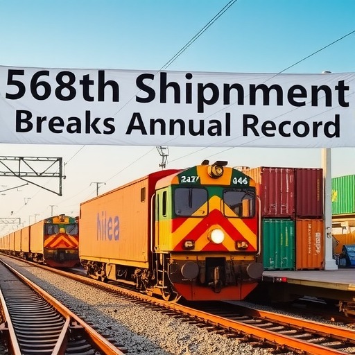 合肥中欧班列发运第568列突破去年全年开行量