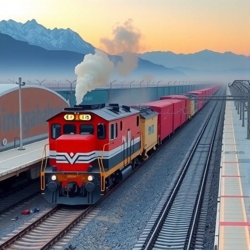 中欧班列首趟（自贡—莫斯科）发车(图1)