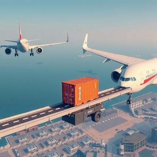 厦门机场完成国际转国内“空空中转”货运业务(图1)