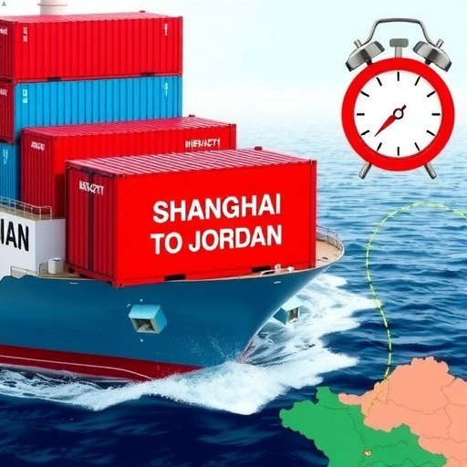 上海至约旦国际快递多少钱,多长时间