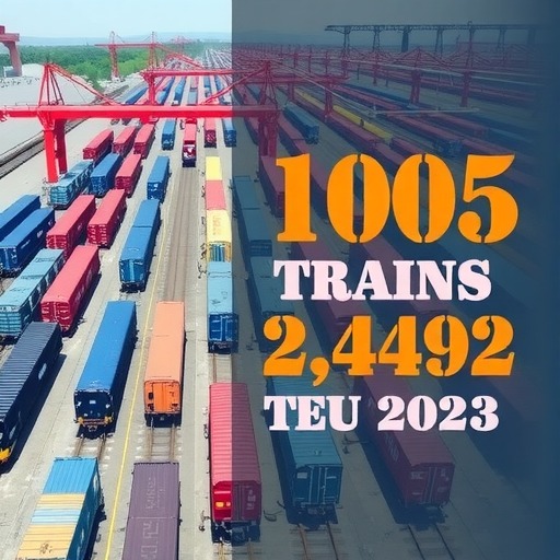 武汉中欧班列2023年发运1005列 计82492TEU(图1)