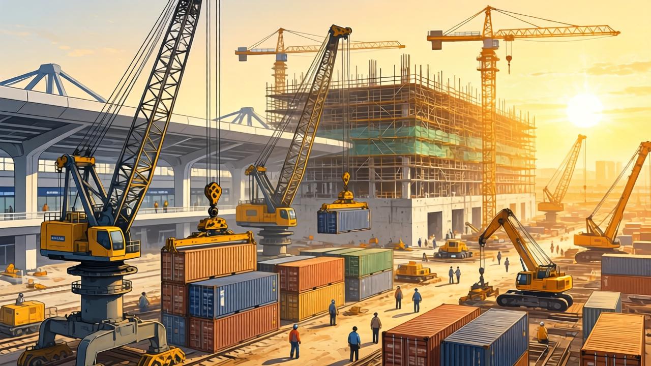 郑州航空港开工建设中欧班列(郑州)集结中心