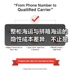 整柜海运与拼箱海运的隐性成本差异,不止是单价区别(国际海运干货知识分享)(图3) 整柜海运与拼箱海运的隐性成本差异,不止是单价区别(国际海运干货知识分享)(图3)