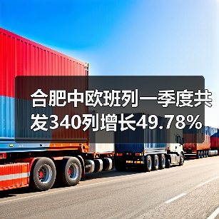 合肥中欧班列一季度共发340列增长49.78% 增加21个新站