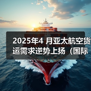 2025年4 月亚太航空货运需求逆势上扬(国际空运新闻资讯)(图4) 2025年4 月亚太航空货运需求逆势上扬(国际空运新闻资讯)(图4)