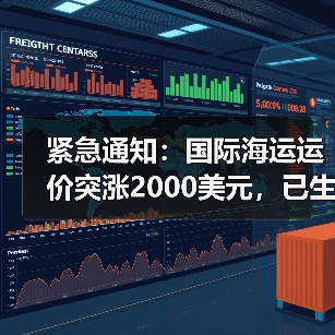 紧急通知：国际海运运价突涨2000美元，已生效（海运市场震荡加剧）（图3）