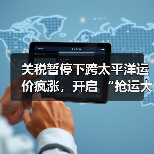 关税暂停下跨太平洋运价疯涨,开启 “抢运大战”(跨境物流新闻资讯)(图2) 关税暂停下跨太平洋运价疯涨,开启 “抢运大战”(跨境物流新闻资讯)(图2)
