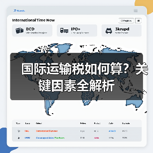 国际运输税如何算?关键因素全解析(图1) 国际运输税如何算?关键因素全解析(图1)