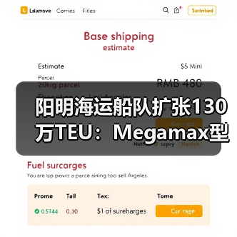 阳明海运船队扩张130万TEU：Megamax型船计划将如何改变行业格局？（图4）