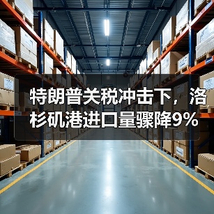 特朗普关税冲击下，洛杉矶港进口量骤降9%（图4）