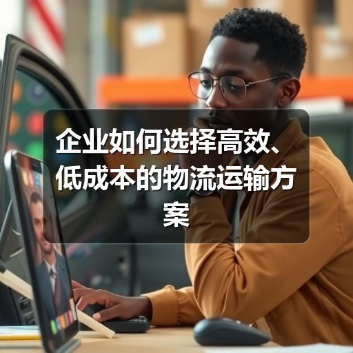 企业如何选择高效、低成本的物流运输方案