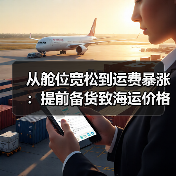 从舱位宽松到运费暴涨：提前备货致海运价格激增60%（国际海运新闻资讯）